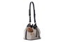 Lucky Bees Vera Bolsa de Hombro Negro y Crema